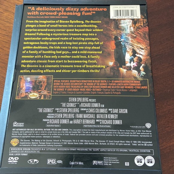 The Goonies dvd - Picture 3 of 3